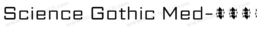 Science Gothic Med字体转换
